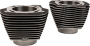 S&S Cycle Cylinder Set for 2017 Harley-Davidson Black Highlighted Fins Unhoned Pair