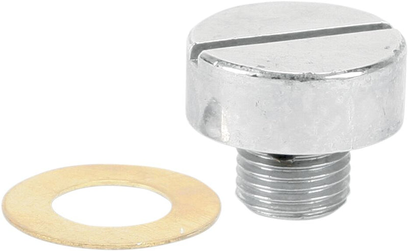 Colony OEM-Style Oil Pump Plug Chrome Relief