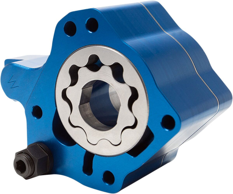 S&S Cycle Oil Pump Anodised Blue Billet Aluminium #310-0947A