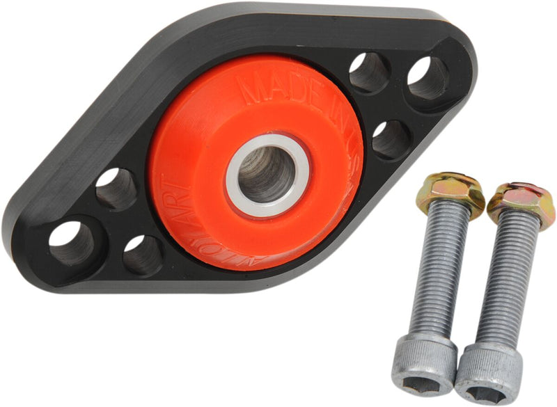 Alloy Art Gooden-tite ISO Front Engine Mount - Each, Aluminum - Anodized / Black for Harley-Davidson Touring & FXR 1980-2008