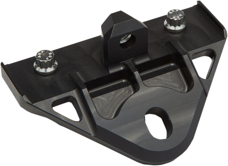 Alloy Art Front Motor Plate - Each, Engine, Aluminum - Anodized / Black for Harley-Davidson Touring, Softail, Dyna & FXR 1980-2008