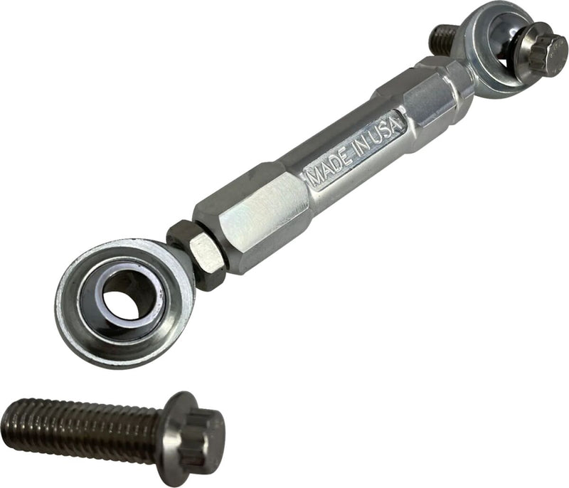 Alloy Art Raw Machined Competition Adjustable Front Stabiliser Link for 2009-2026 Harley-Davidson Touring Motorcycles #CFL-1
