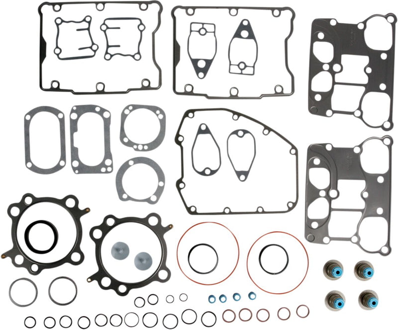 Cometic Top End Gasket Set for 95 in. or 103 in. Big Bore Kit and Hat-Style Valve Stem Seals for Various Various Harley-Davidson Motorcycles (See Fitment List)