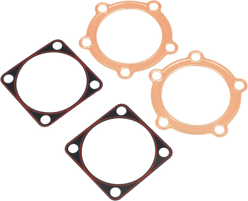 James Gasket Cylinder Head/Base Gasket Kit for 1936-1947 Harley-Davidson Standard Bore Cylinder Base Copper Metal