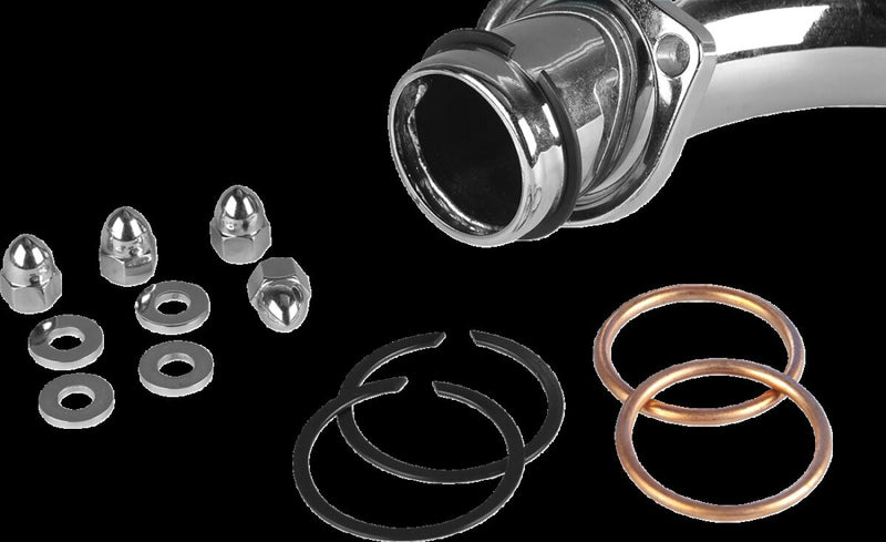 James Gasket Exhaust Port Gasket Kit Chrome Copper