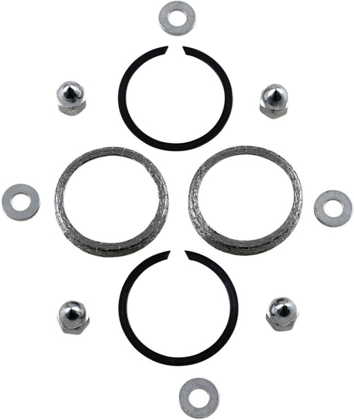 James Gasket Exhaust Port Gasket Kit Chrome Graphite
