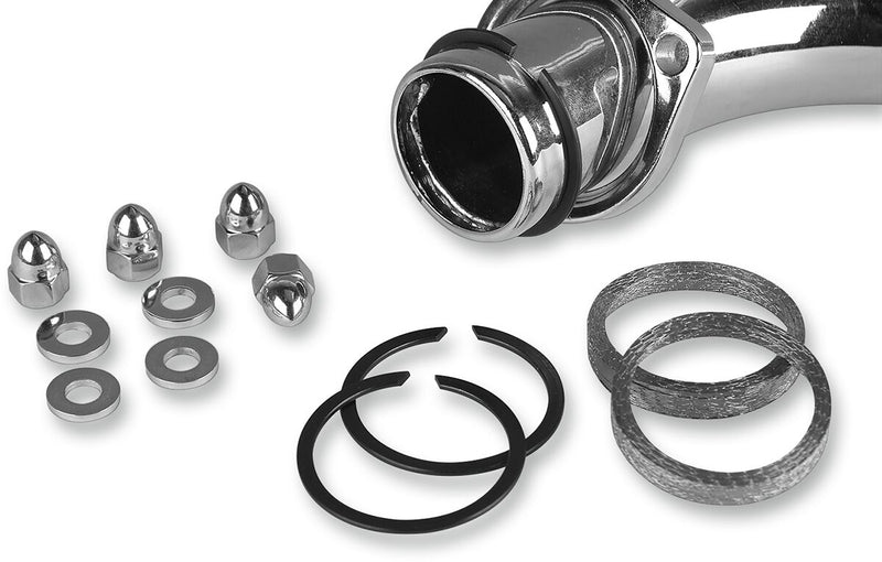 James Gasket Exhaust Port Gasket Kit Chrome Graphite