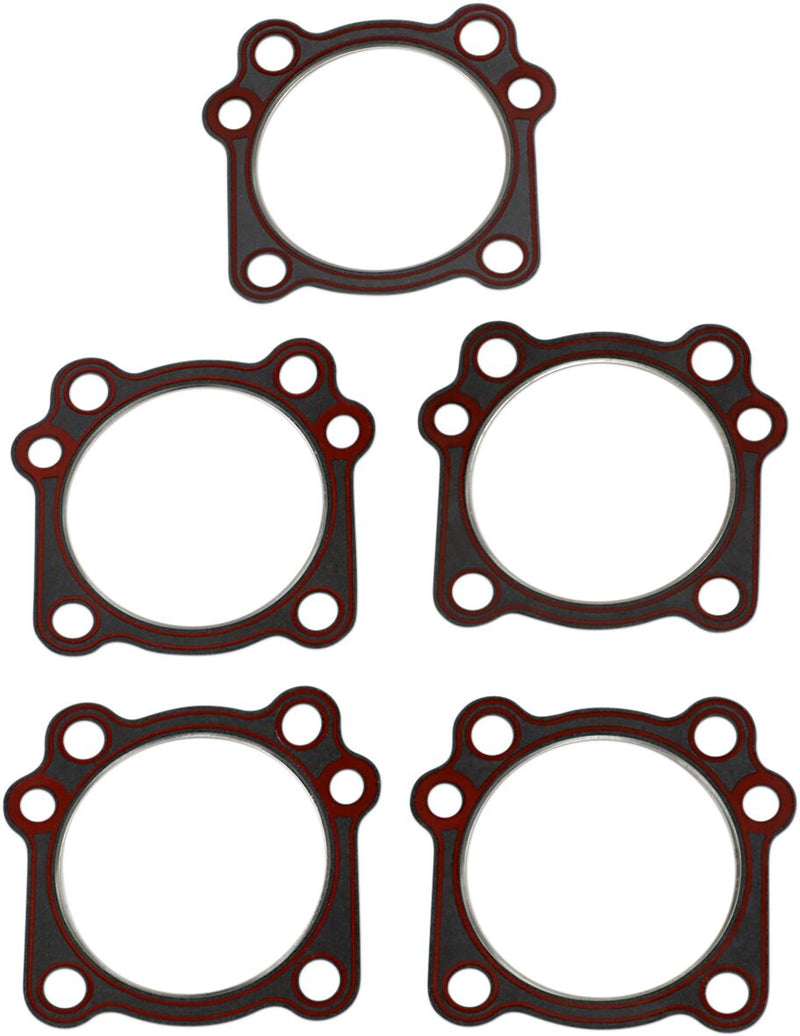 James Gasket Replacement Cylinder Head and Compliance Fitting Gaskets Silicone 5 Pack