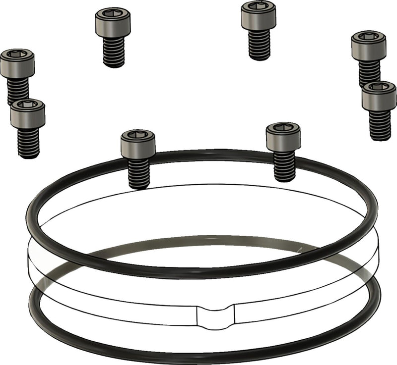 Trask Assault Cam Cover Repair Kit for 2017-2025 Harley-Davidson Raw #TM-018-RK