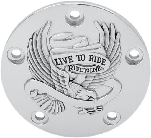 Drag Specialties Live To Ride Points Cover Black Chrome Aluminium