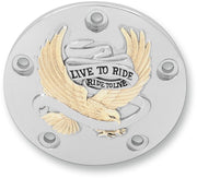 Drag Specialties Live To Ride Points Cover Black Chrome Aluminium #30-0187GA