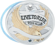 Drag Specialties Live To Ride Points Cover Black Chrome Aluminium #30-0152EA