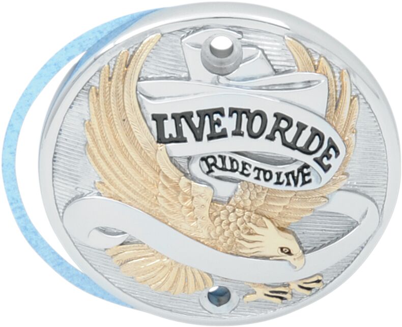 Drag Specialties Live To Ride Points Cover Black Chrome Aluminium #30-0152EA