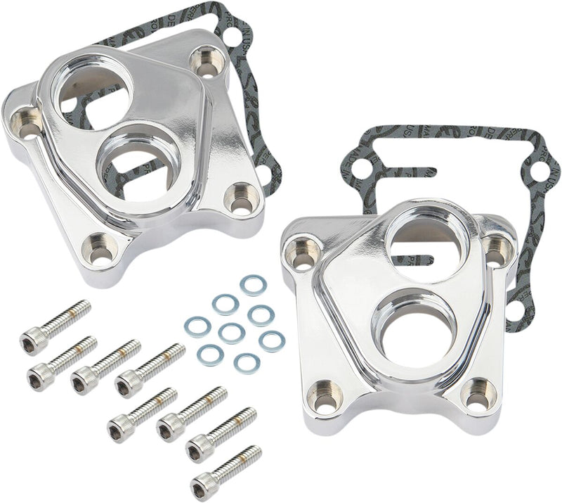S&S Cycle Billet Tappet Covers Chrome 6061 T-6 Aluminium Pair