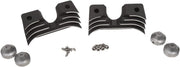 Drag Specialties Spark Plug/Head Bolt Cover Black Finned Aluminium Kit #63426