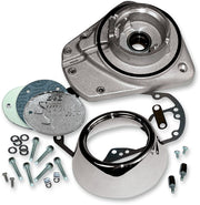 S&S Cycle Cam Cover Kit Natural Silver 356 T-6 Aluminium