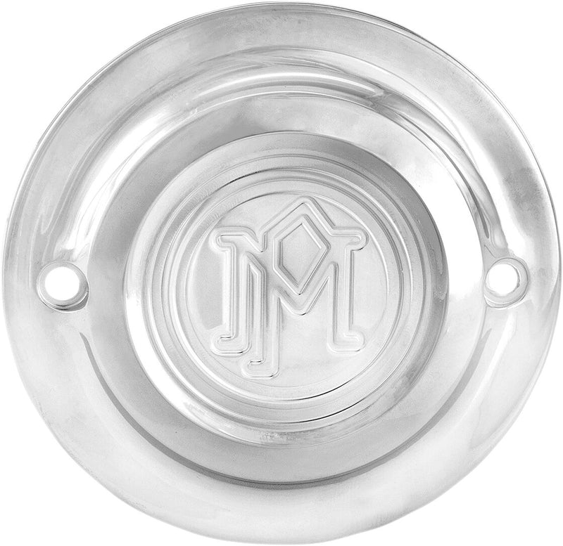 Performance Machine Scallop Points Cover - Each, Ignition, Chrome for Harley-Davidson Touring, Softail, Dyna & Trike 2017-2025