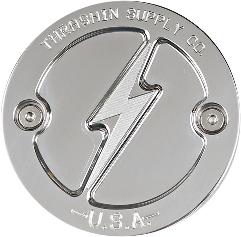 Thrashin Supply Co. Points Cover Polished Dished 6061 Billet Aluminium #TSC-3027-2