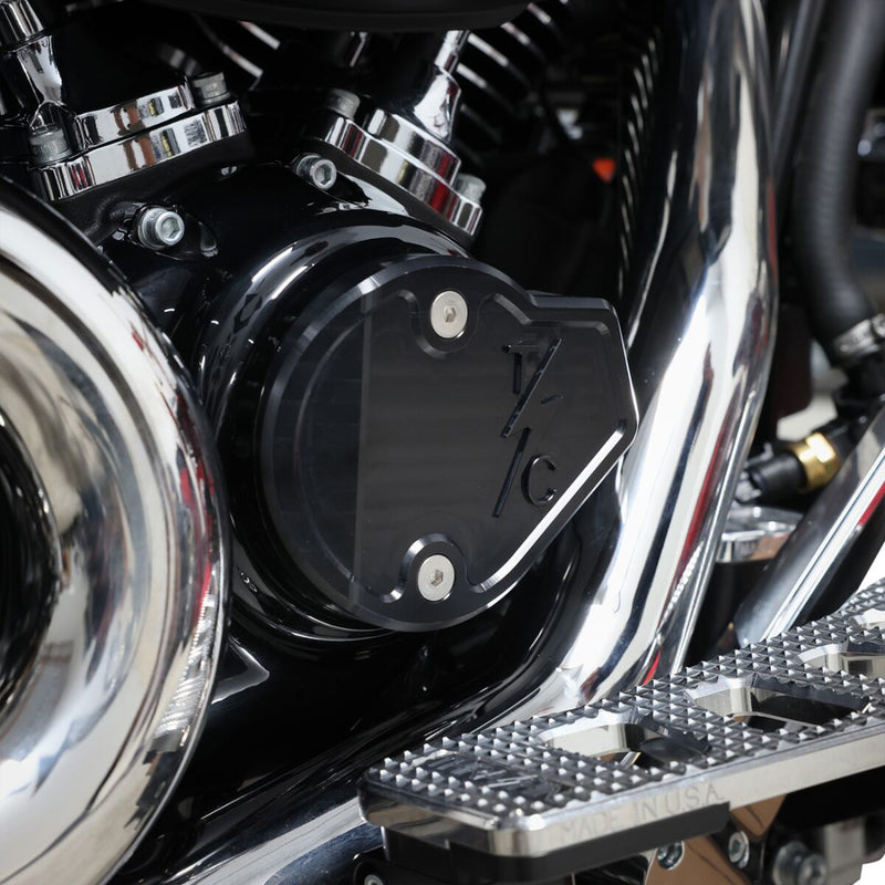 Thrashin Supply Co. Cam Cover Black Hard Anodised Smooth 6061 Aluminium #TSC-3028-1