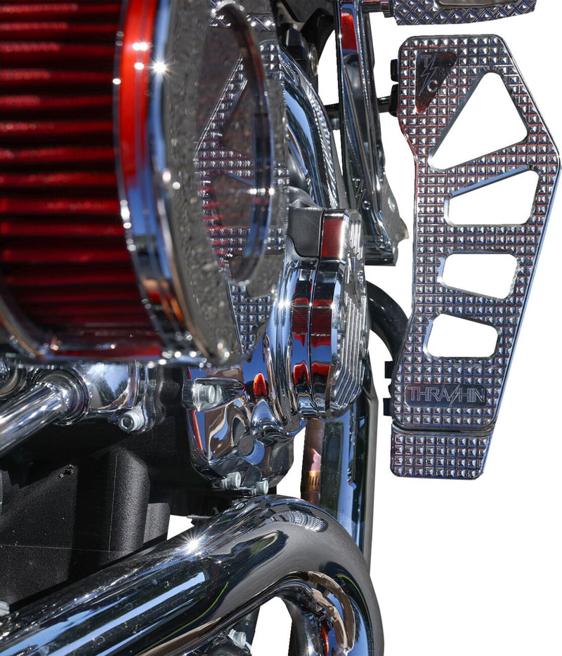 Thrashin Supply Co. Cam Cover Chrome Triple Nickle Plated Finned 6061 Aluminium #TSC-3029-3