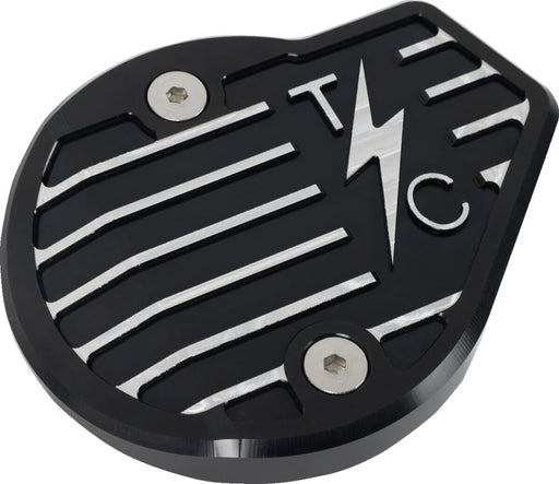 Thrashin Supply Co. Cam Cover Anodised Black Finned 6061 Aluminium #TSC-3029-4