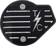 Thrashin Supply Co. Cam Cover Anodised Black Finned 6061 Aluminium #TSC-3029-4