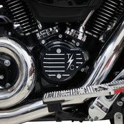 Thrashin Supply Co. Cam Cover Anodised Black Finned 6061 Aluminium #TSC-3029-4