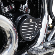 Thrashin Supply Co. Cam Cover Anodised Black Finned 6061 Aluminium #TSC-3029-4