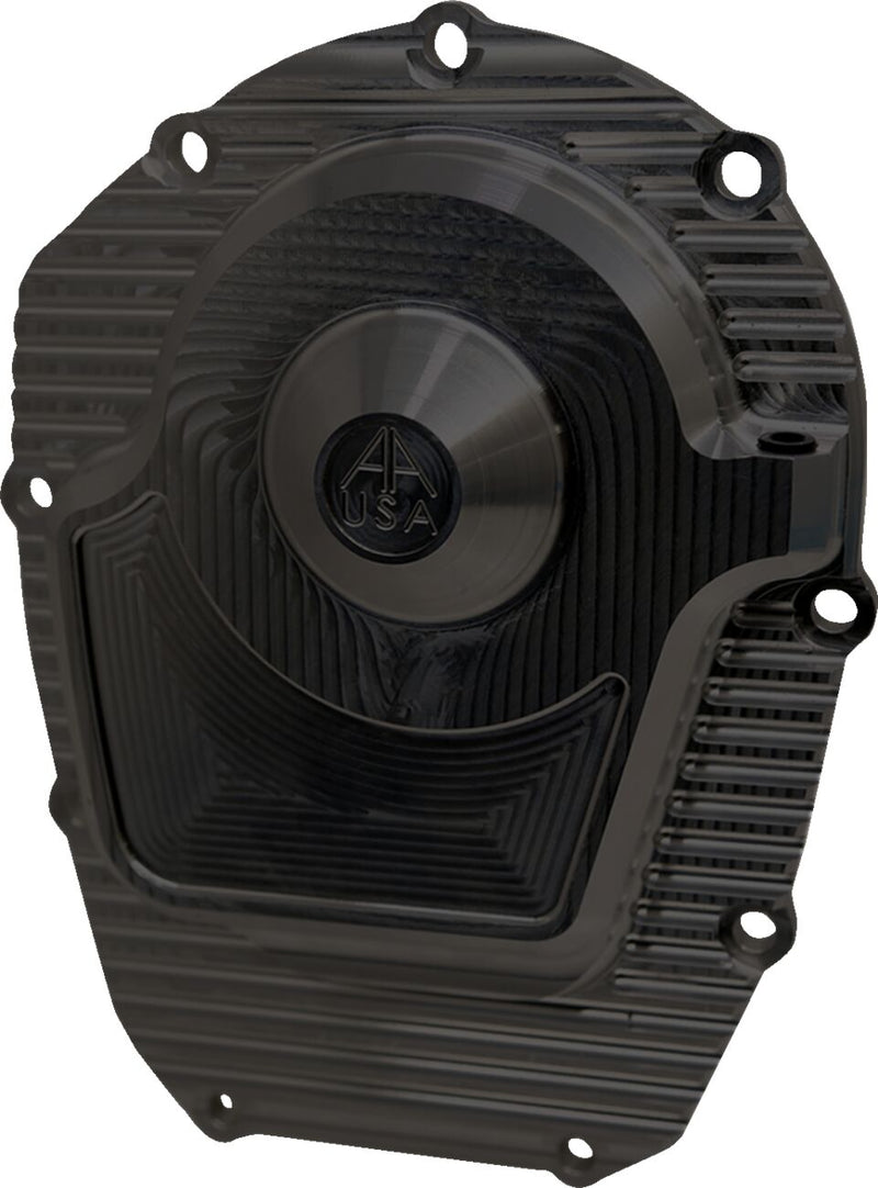 Alloy Art Black Finned Comp Cam Cover for Various Various Harley-Davidson Motorcycles (See Fitment List) #M8CCC-2