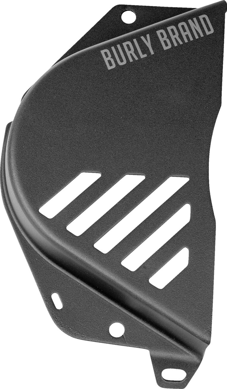 Burly Brand Slash Cut Front Sprocket Cover for 2021-2024 HONDA CMX 1100 Black Powder Coated Aluminium