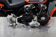 S&S Cycle Super G Carburetor with Stealth Air Cleaner Kit for 1984-1999 Harley-Davidson Carburetor w/Stealth Air Cleaner Black Gloss #110-0148