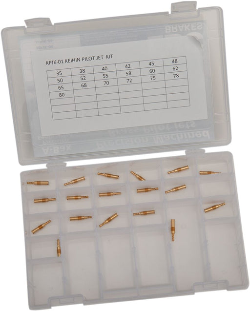 EBC Dealer Pilot Jet Kit Keihin N424-21 Clear Gold Brass