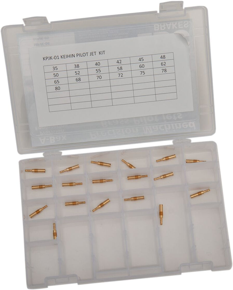 EBC Dealer Pilot Jet Kit Keihin N424-21 Clear Gold Brass #KPJK-01