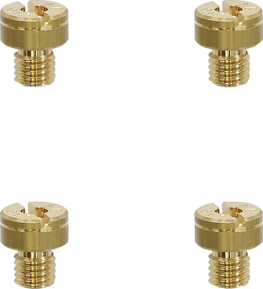 EBC A-Bax Precision Mikuni-Style Slot Head (SJ Prefix) Main Jets Gold Brass 4 Pack