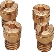 EBC A-Bax Precision Keihin-Style Slot Head (KJ Prefix) Main Jets Gold Brass 4 Pack #KJ150-4