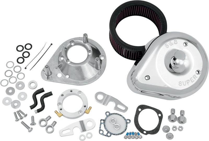 S&S Air Cleaner In Chrome For 1991-2006 Stock H-D Carburetor XL Sportster Models