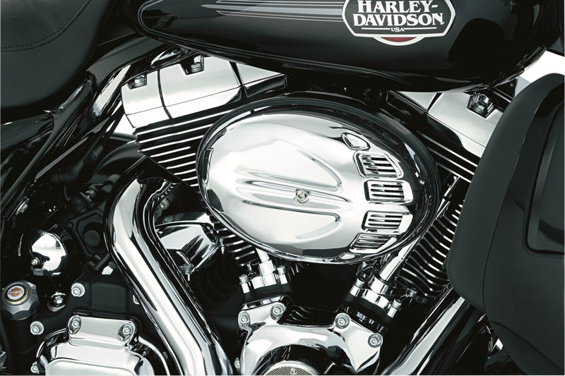 Kuryakyn Scarab Air Cleaner Cover In Chrome For Harley-Davidson Touring, Softail & Dyna Motorcycles #KUR8407