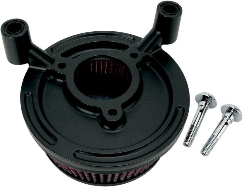 Arlen Ness Wrinkle Black Stage I Big Sucker Performance Air Cleaner Kit w/Standard Filter for Various Various Harley-Davidson Motorcycles (See Fitment List)