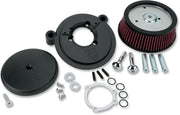 Arlen Ness Wrinkle Black Stage I Big Sucker Performance Air Cleaner Kit w/Standard Filter for Various Various Harley-Davidson Motorcycles (See Fitment List)