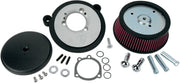 Arlen Ness Wrinkle Black Stage I Big Sucker Performance Air Cleaner Kit w/Standard Filter for Various Various Harley-Davidson Motorcycles (See Fitment List)
