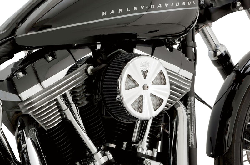 Vance & Hines Skull Aircleaner Cover Crown in Chrome For All H-D With Centre Mount Bolt Type Aircleaner Cover #71017