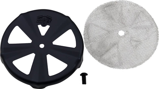 Vance & Hines Skull Aircleaner Cover Crown in Black For All H-D With Centre Mount Bolt Type Aircleaner Cover