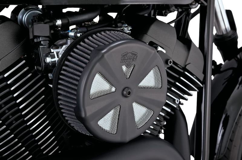 Vance & Hines Skull Aircleaner Cover Crown in Black For All H-D With Centre Mount Bolt Type Aircleaner Cover #71019