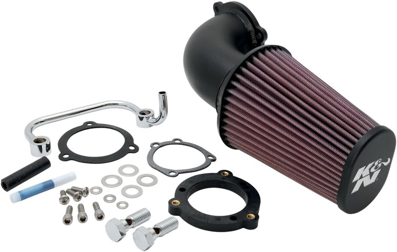 K & N Aircharger® Performance Intake System Kit for 2004-2022 Harley-Davidson Intake Kit Black Aluminium #63-1126