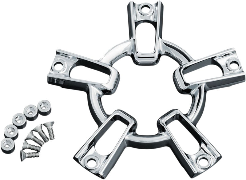 Kuryakyn Co-Ax Update Kit In Chrome For Kuryakyn Mach 2 Or Mach 2 Co-Ax Air Cleaners #KUR9547