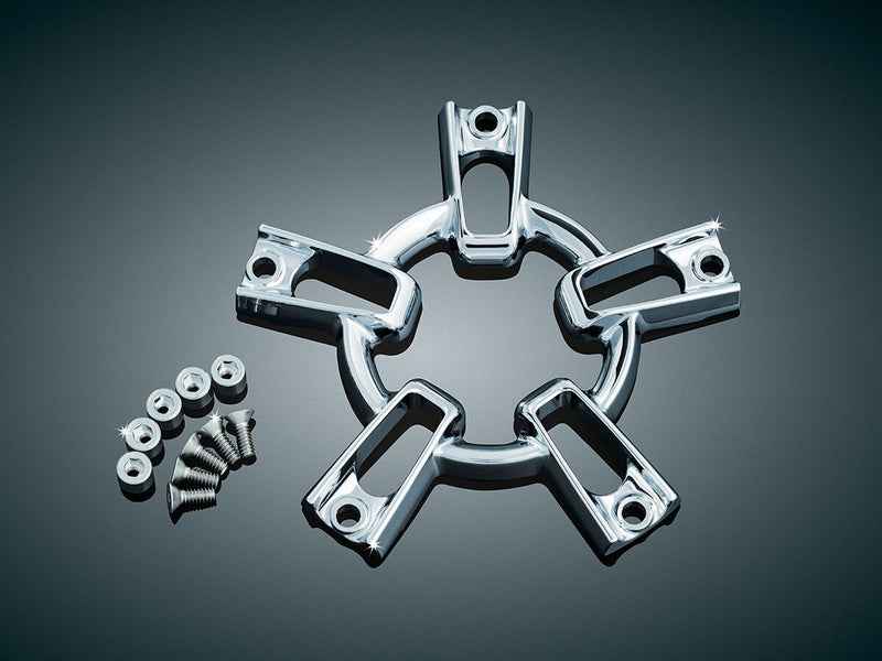 Kuryakyn Co-Ax Update Kit In Chrome For Kuryakyn Mach 2 Or Mach 2 Co-Ax Air Cleaners