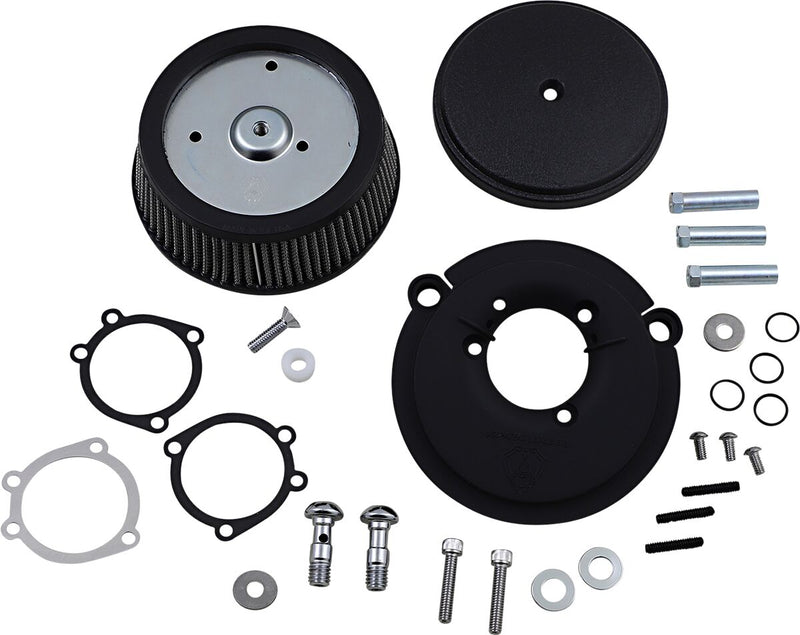 Arlen Ness Big Sucker Stage 1 Air Filter Kit w/Black Steel Cover for 1991-2022 Harley-Davidson Sportster Motorcycles