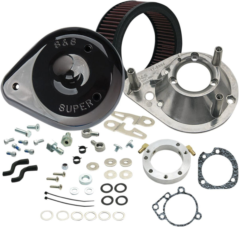S&S Cycle Gloss Black Teardrop Air Cleaner for 1991-2006 Harley-Davidson Sportster #170-0182A