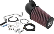 K & N Aircharger® Intake System with Mandrel-Bent Aluminium Intake Tube Kit for 2004-2022 Harley-Davidson Intake Kit Black #57-1126