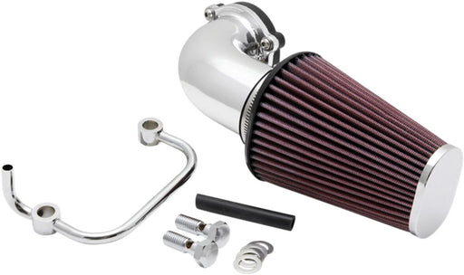 K & N Aircharger® Intake System with Mandrel-Bent Aluminium Intake Tube Kit for 2004-2022 Harley-Davidson Intake Kit Chrome Silver